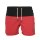 Urban Classics Block Swim Short / Boardshort - Black Red M