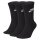 Nike EveryDay Essential Crew Socken 3 Pack - Black/White L