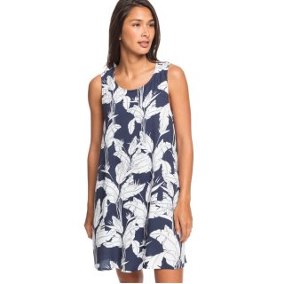 Wms Tranquility Vibes Kleid - Mood Indigo Flying Flowers