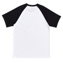 Star SS Raglan T-Shirt - Snow White/Black