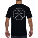 Switch T-Shirt Circle Logo Front/Back- Black/White L