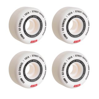 Globe G2 Conical Street Wheels - White/Essential 55mm