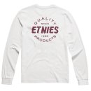 Etnies Quality Control Longsleeve - White/Burgundy S