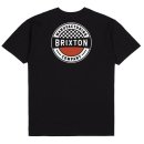 Brixton Terminal S/S Standard T-Shirt - Worn Wash Black