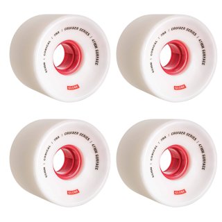 Conical Cruiser Wheels/Rollen - White Red - 65mm