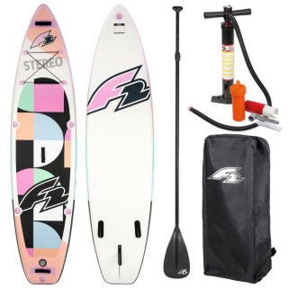 F2 I-SUP Stereo Women - Pink - 10´5 x 31 x 5 - inkl. Paddle