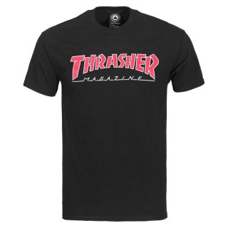 Thrasher Outline T-Shirt - Black