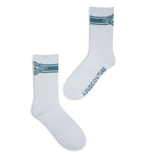 Nappo Stripe Socken - White
