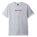 Macba Life T-Shirt Two Tones Tee- Heater Grey/Burgundy