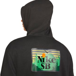 Nike SB Skate Hoodie - Black/Yellow Strike