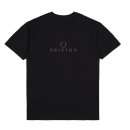 Brixton Alpha Thread S/S T-Shirt - Black/Grey