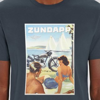 Bavarian Caps Zündapp T-Shirt - Dunkelgrau