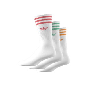Adidas SOLID CREW SOCK/Socken – 3 Pack - White/Orarus