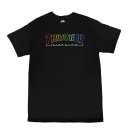 Thrasher Outlined Rainbow Mag T-Shirt - Black