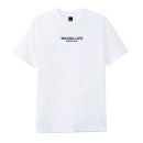 Macba Life T-Shirt Two Tones Tee - White/Blue/Burgundy