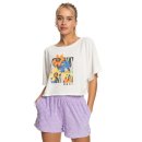 Roxy Tiki And Surf Oversize Crop-T-Shirt - Snow White