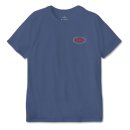 Brixton Parsons S/S T-Shirt - Pacific Blue/Aloha Red
