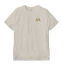 Brixton Woodburn S/S T-Shirt - Cream/Golden Brown
