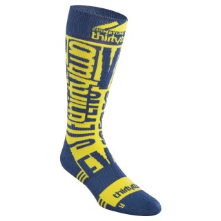 Thirty Two Signature Merino Socks Snowboard-Socken - Blue/Yellow