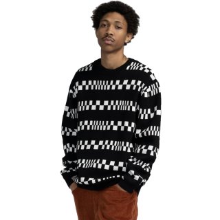 Santa Cruz Knit Crew Check Stripe Strick Sweatshirt - Check Stripe