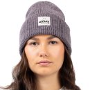 Eivy Easter Rib Wool Beanie - Grey Melange