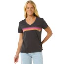 Rip Curl Surfarama V Neck T-Shirt - Washed Black