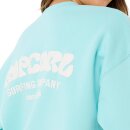 Rip Curl Surf Puff Inspired Crew Sweatshirt - Ligth Sea Blue